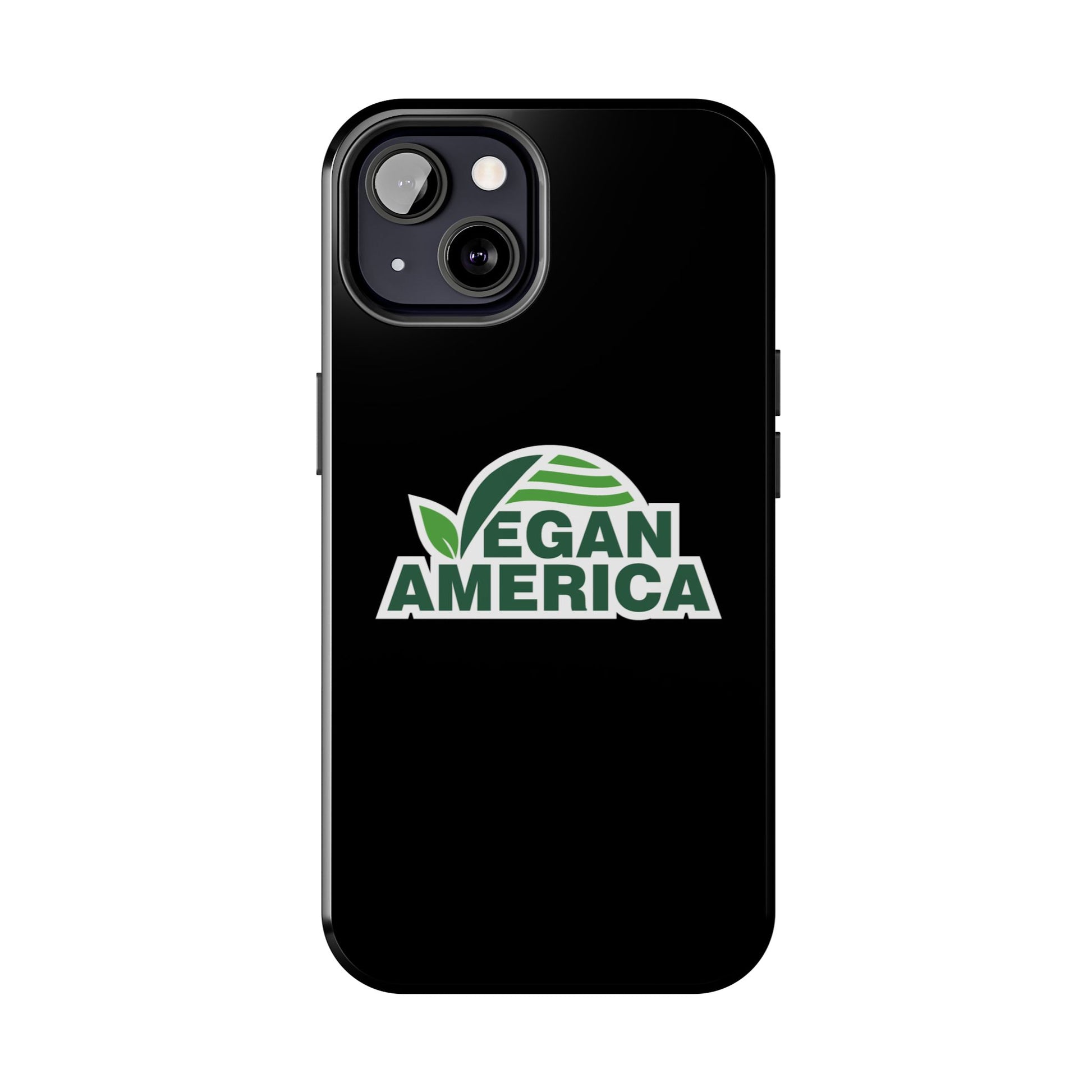 Vegan America Tough Phone Case — Green Leaf Vegan Pride Protective Cover - Vegan America