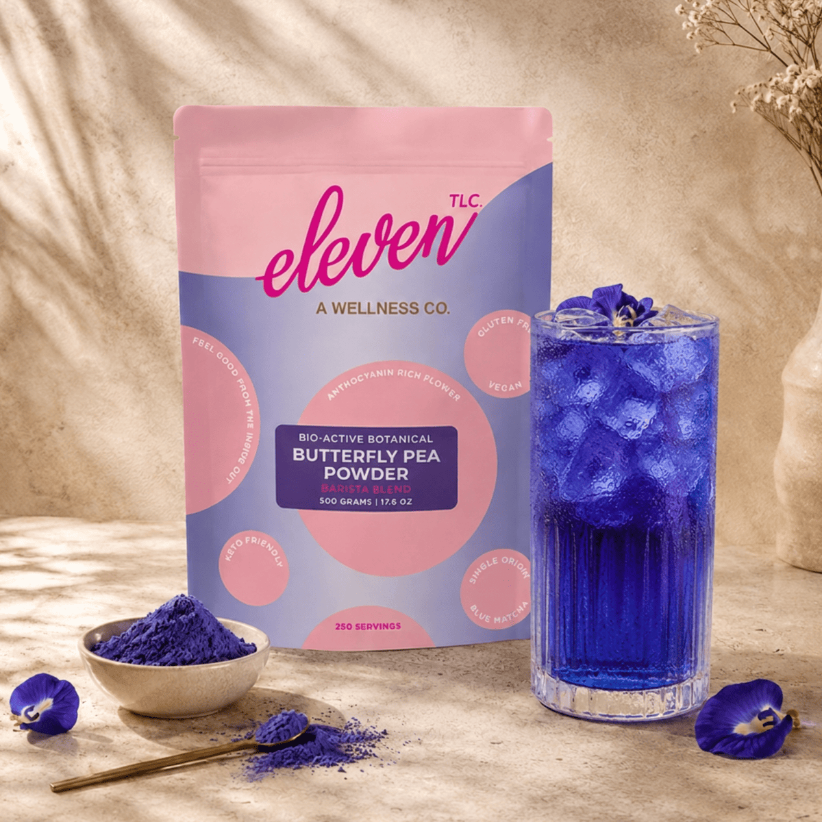 Butterfly Pea Flower Powder | Blue Matcha | 500g Bulk Foodservice - Vegan America