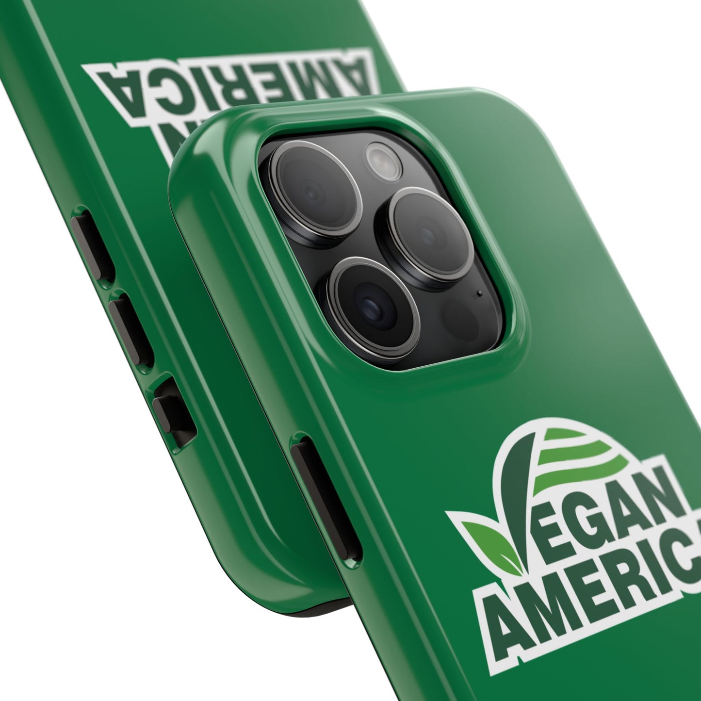 Vegan America Tough Phone Case — Green Protective Vegan Pride Cover - Vegan America