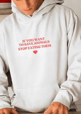 SAVE ANIMALS HOODIE - Vegan America