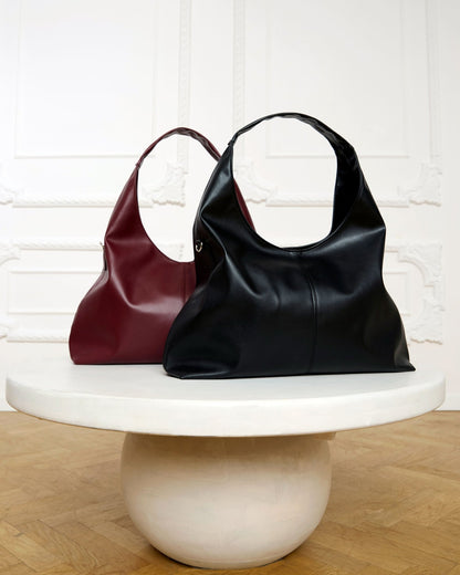 Bohema Slouchy Shopper Bag Burgund - Vegan America