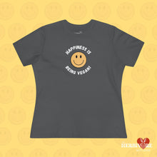 Happiness is Being Vegan - Women's Style B&C 6400 - Vegan America