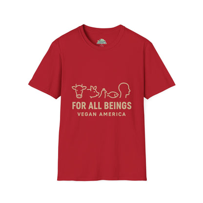 Unisex Vegan America T-Shirt, Eco - Friendly Apparel, Plant - Based Lifestyle Shirt, Perfect Gift for Vegans, Animal Rights Awareness Wear - Vegan America
