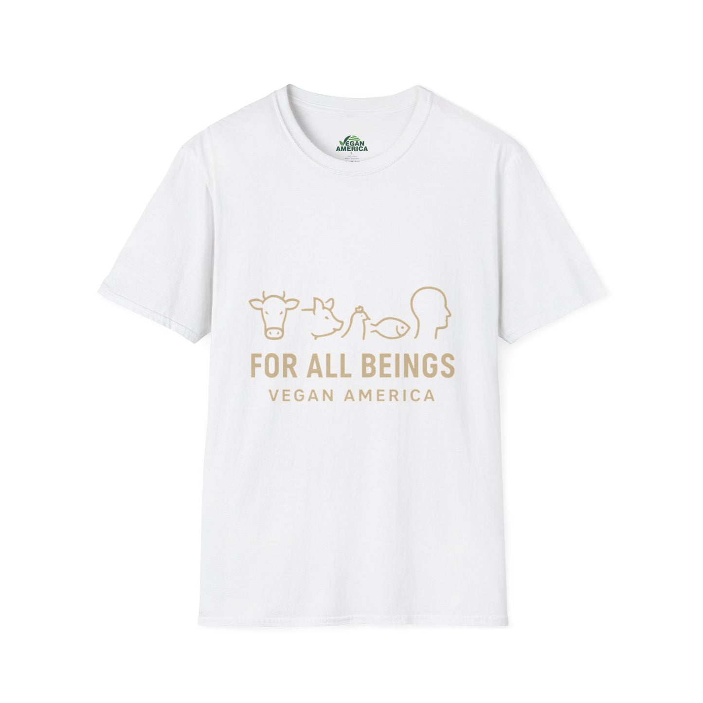 Unisex Vegan America T-Shirt, Eco - Friendly Apparel, Plant - Based Lifestyle Shirt, Perfect Gift for Vegans, Animal Rights Awareness Wear - Vegan America