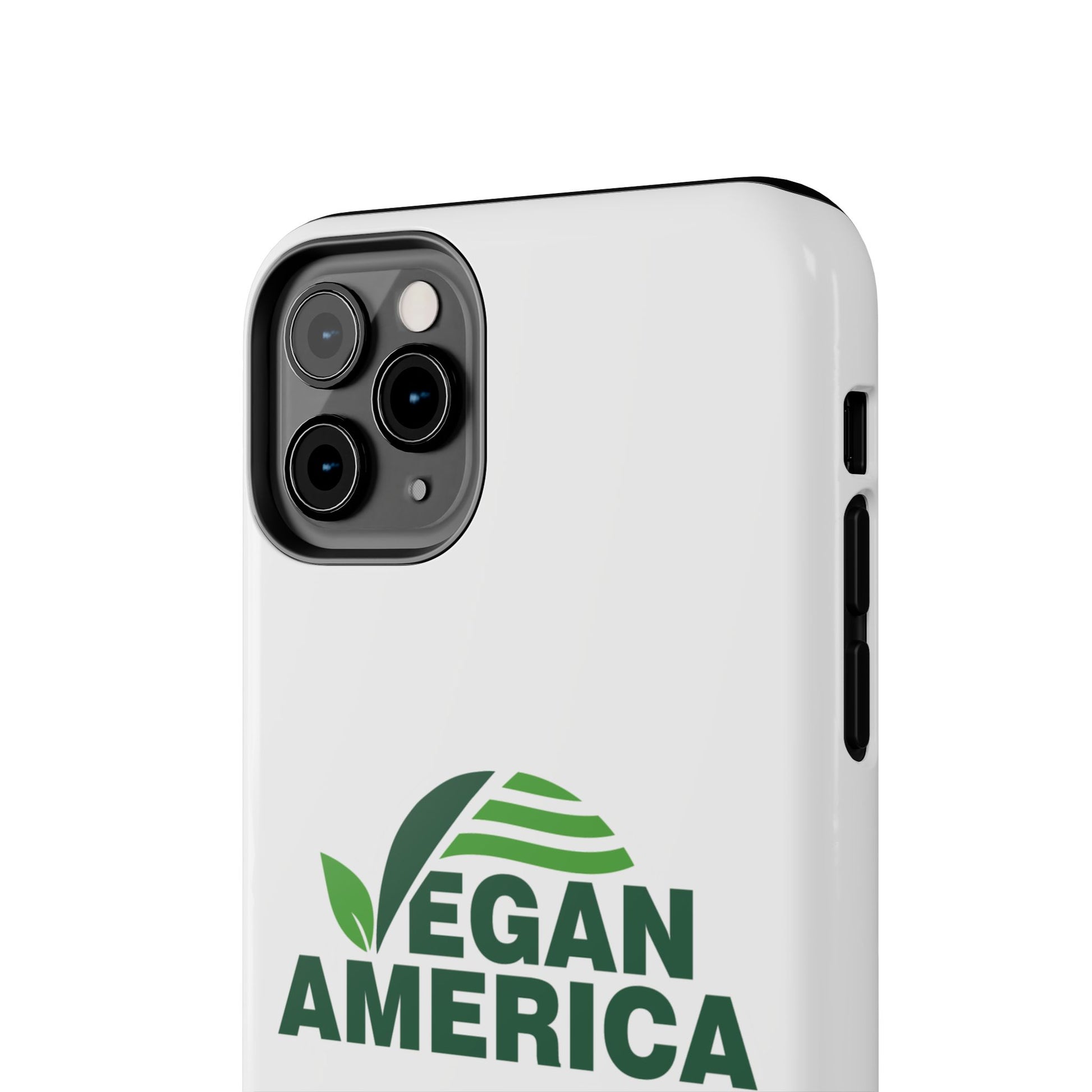 Vegan America Tough Phone Case — Eco - Friendly Plant Logo Protective Cover - Vegan America