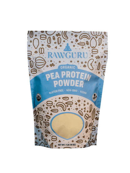 RawGuru Organic Raw Pea Protein Powder - 16oz - Vegan America