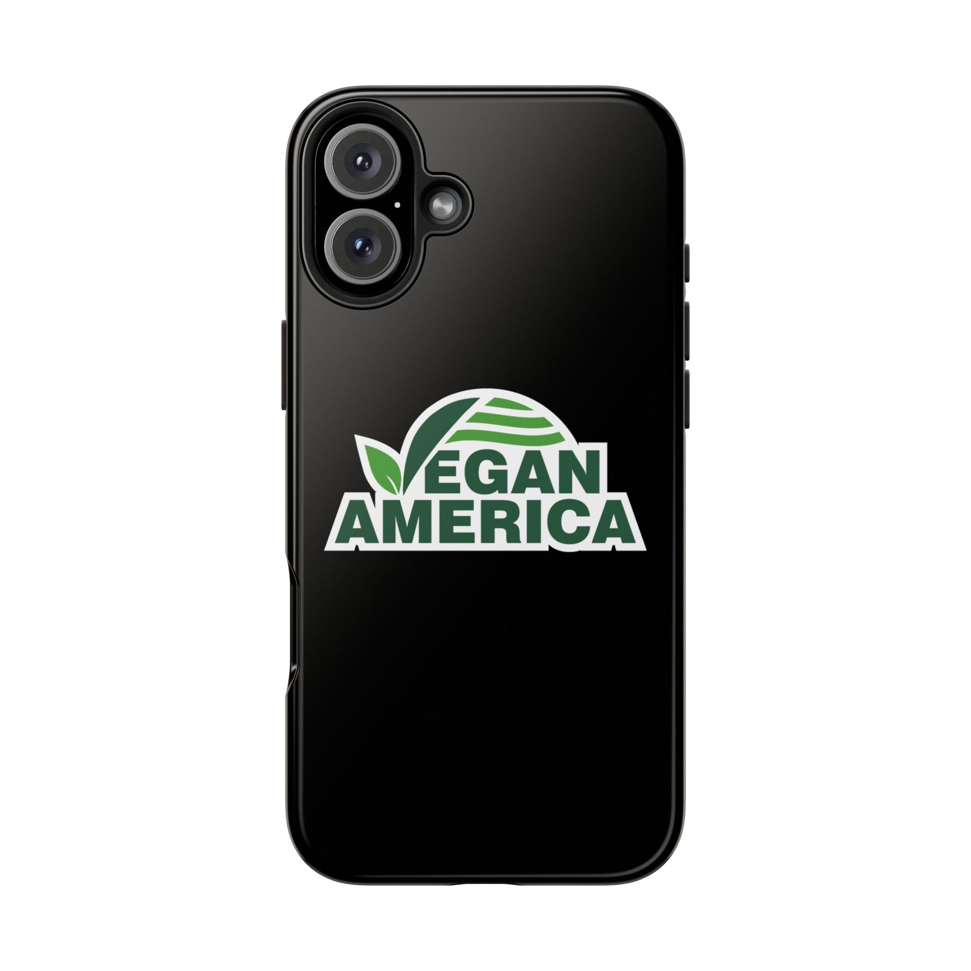 Vegan America Tough Phone Case — Green Leaf Vegan Pride Protective Cover - Vegan America