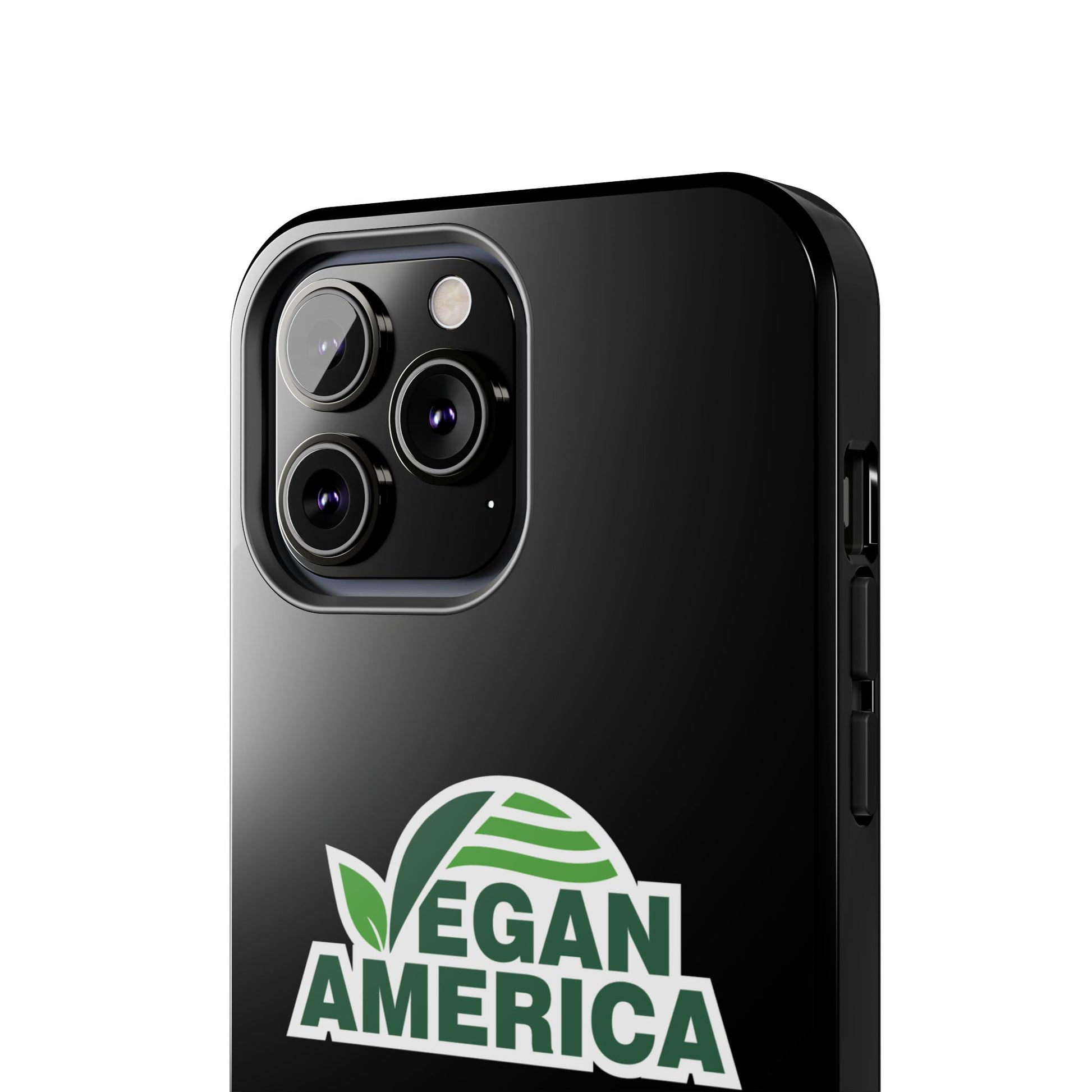 Vegan America Tough Phone Case — Green Leaf Vegan Pride Protective Cover - Vegan America