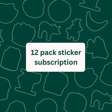 12 Pack Vegan Sticker Subscription