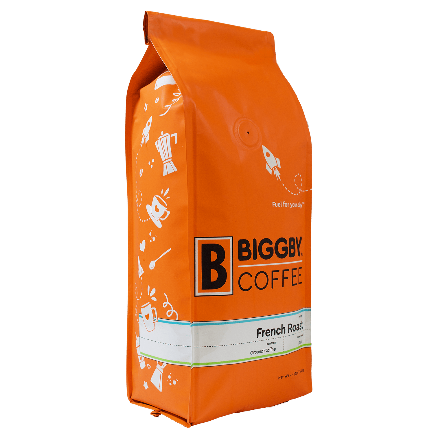 Biggby French Roast 12oz Ground 100% Farm Direct Coffee - Vegan America