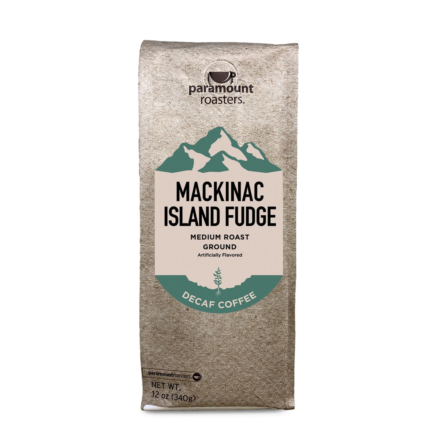 Mackinac Island Fudge Decaf 12oz Flavored Ground Coffee - Vegan America