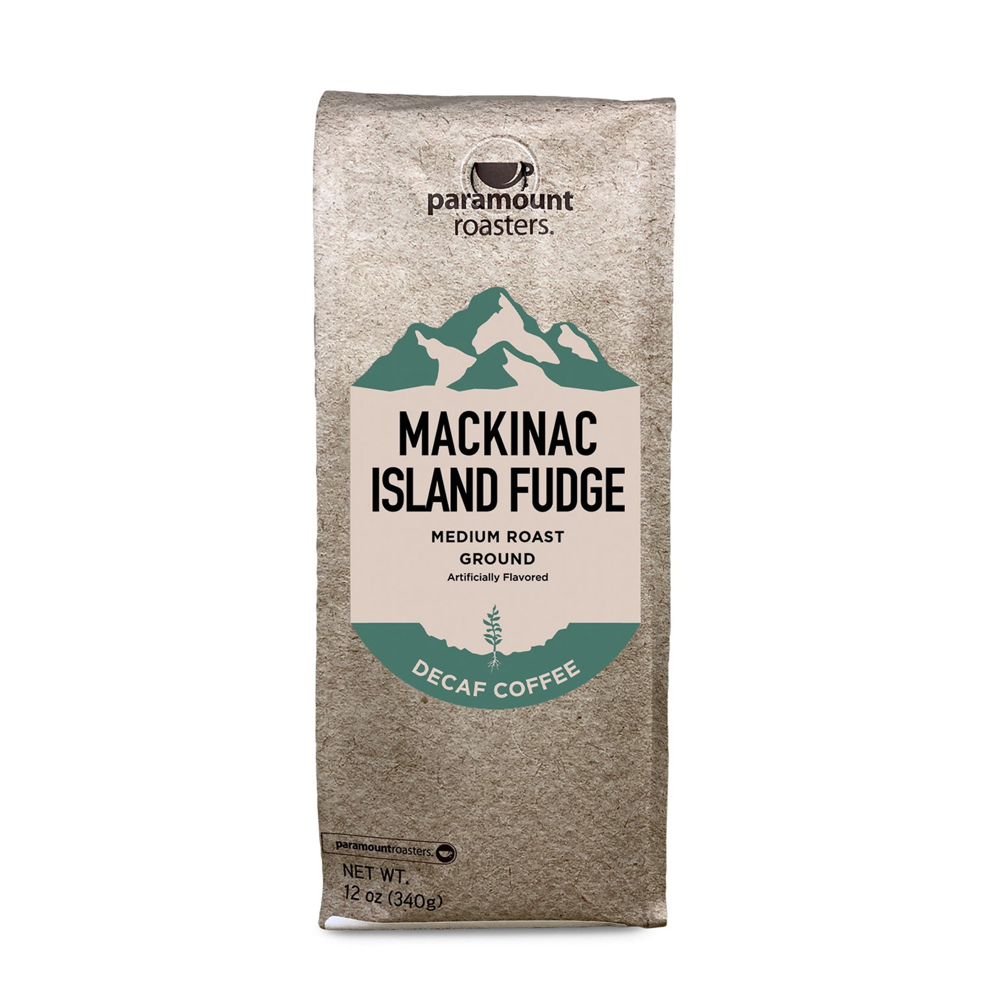 Mackinac Island Fudge Decaf 12oz Flavored Ground Coffee - Vegan America