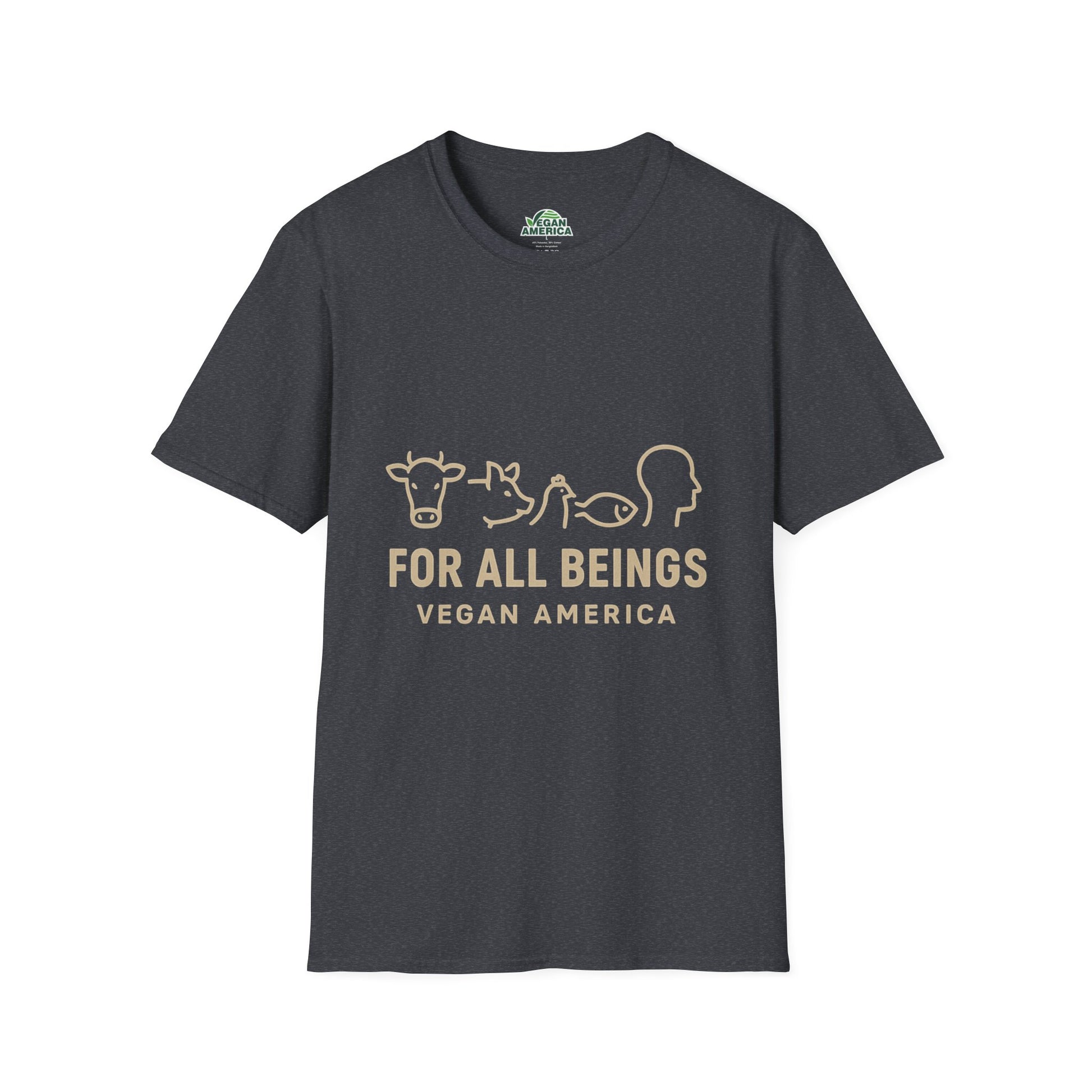 Unisex Vegan America T-Shirt, Eco - Friendly Apparel, Plant - Based Lifestyle Shirt, Perfect Gift for Vegans, Animal Rights Awareness Wear - Vegan America