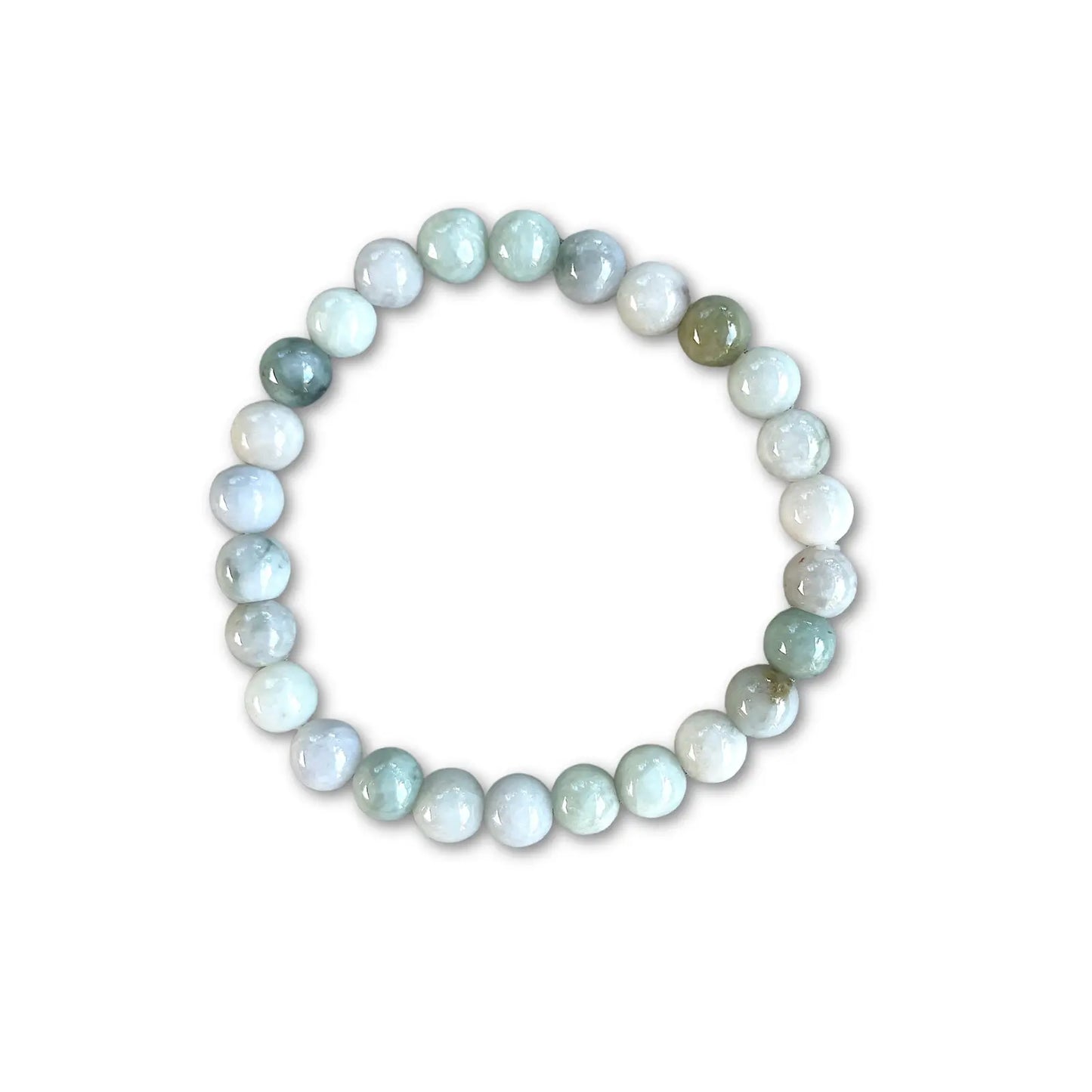 Crystal Healing Beaded Bracelet, Jade