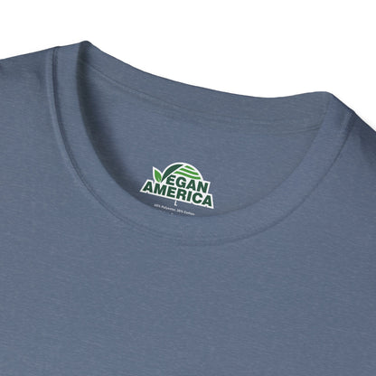 Unisex Vegan America T-Shirt, Eco - Friendly Apparel, Plant - Based Lifestyle Shirt, Perfect Gift for Vegans, Animal Rights Awareness Wear - Vegan America