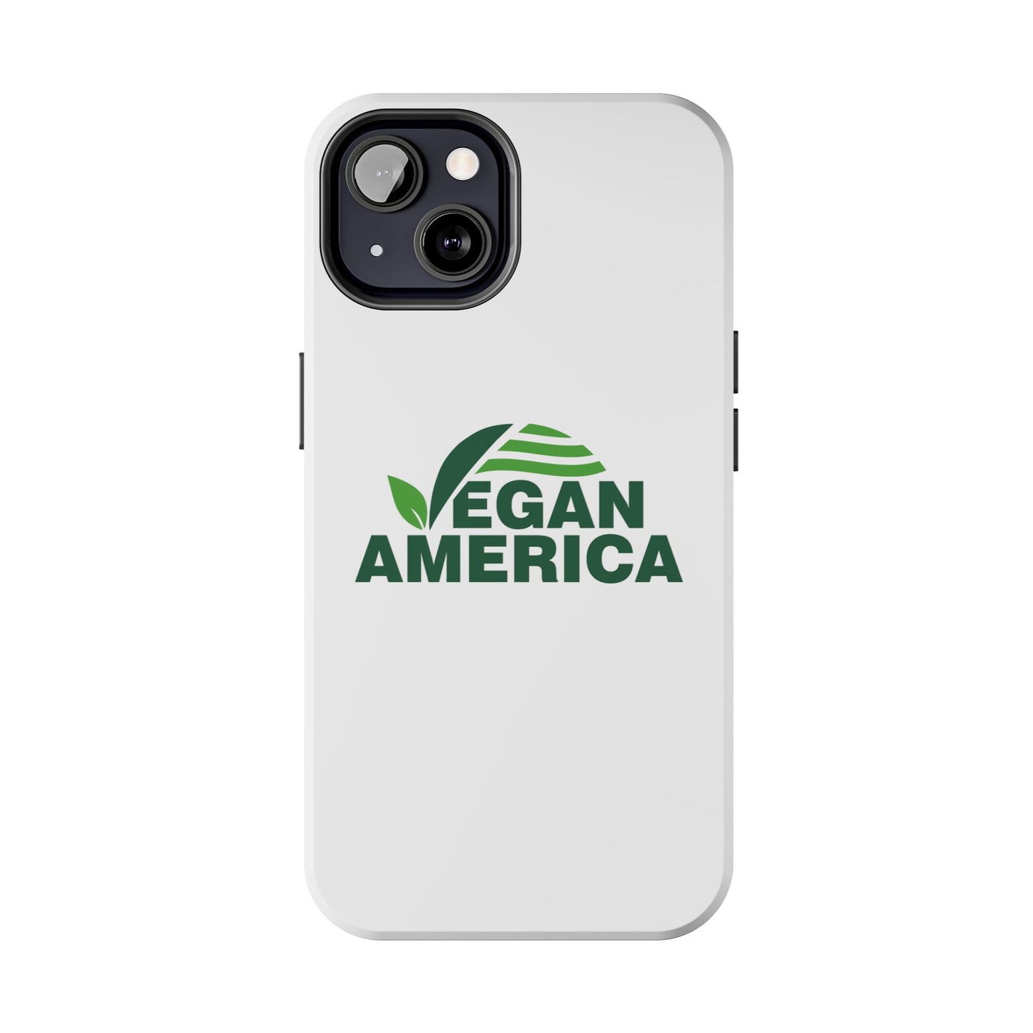 Vegan America Tough Phone Case — Eco - Friendly Plant Logo Protective Cover - Vegan America