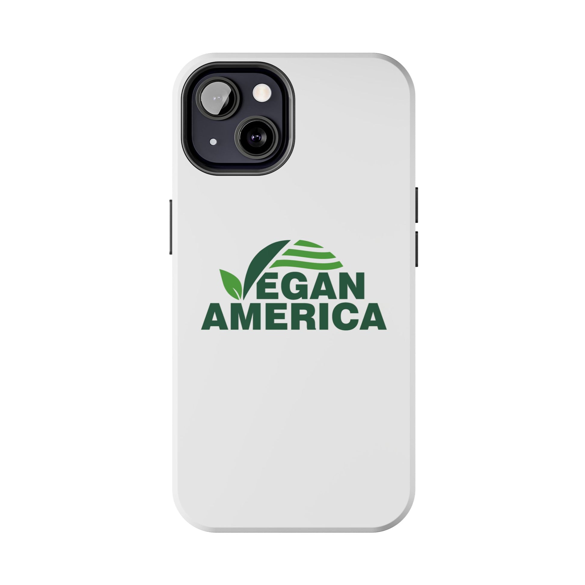 Vegan America Tough Phone Case — Eco - Friendly Plant Logo Protective Cover - Vegan America