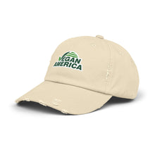 Vegan America Distressed Cap, Casual Baseball Hat for Outdoor Lovers, Gift for Eco - Conscious Friends, Perfect for Summer Adventures, [...] - Vegan America