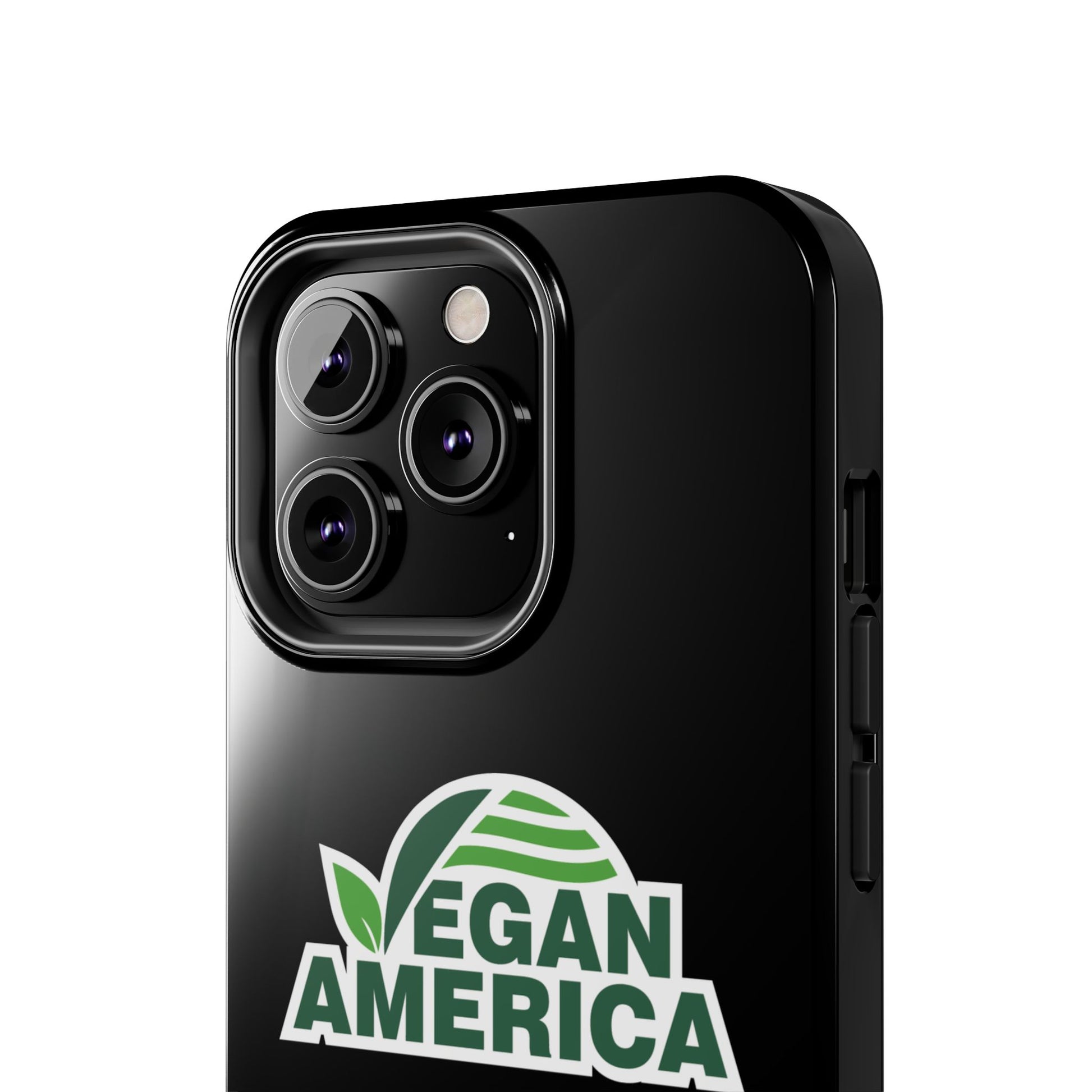 Vegan America Tough Phone Case — Green Leaf Vegan Pride Protective Cover - Vegan America