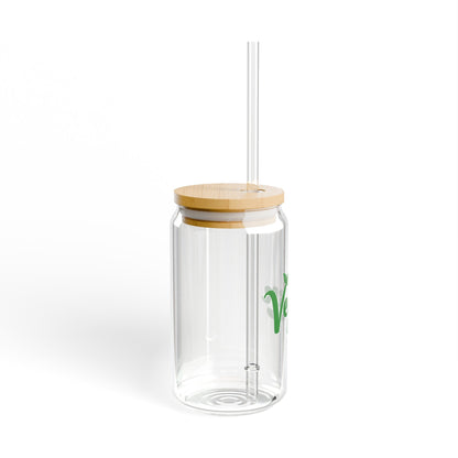 Vegan AF Sipper Glass, 16oz - Vegan America