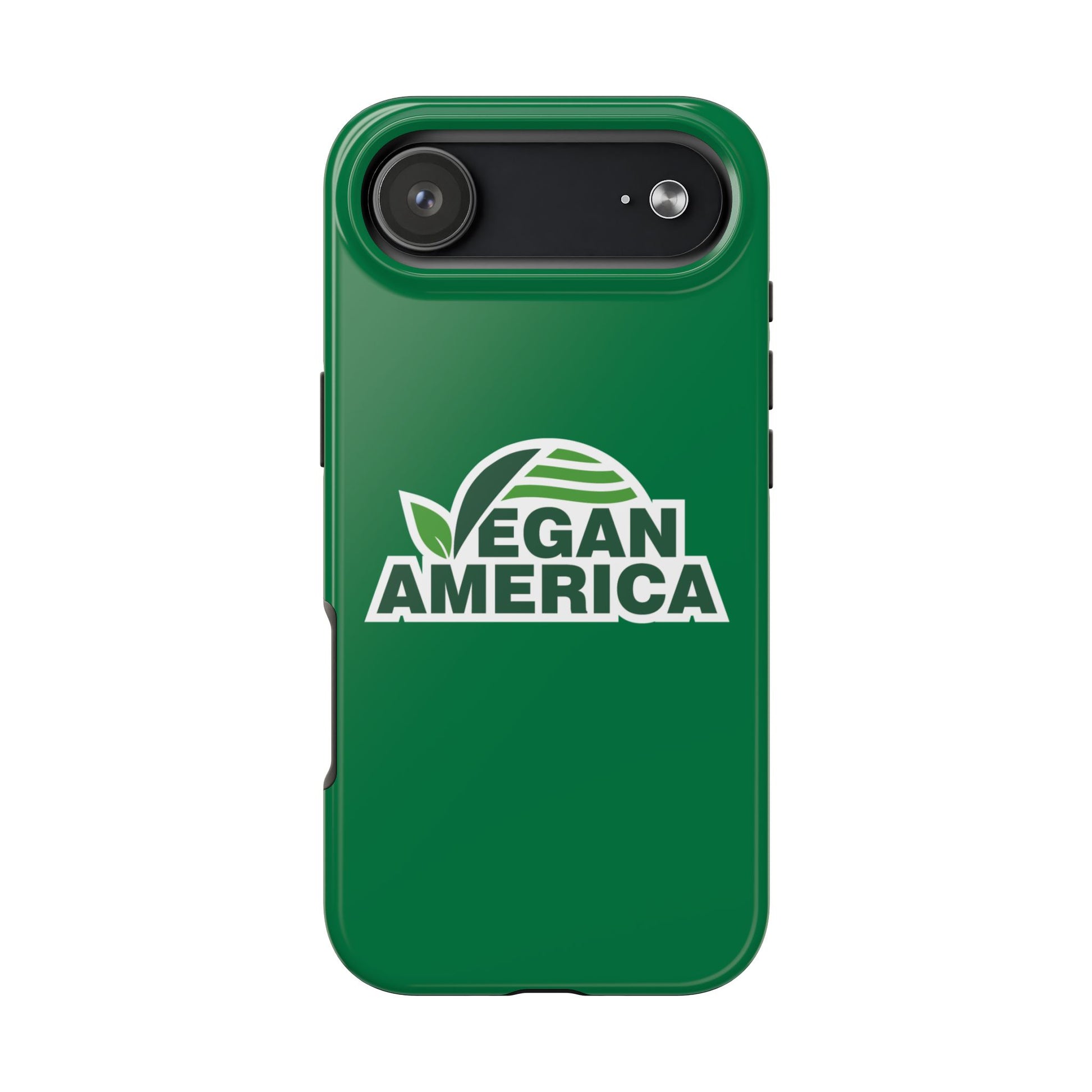 Vegan America Tough Phone Case — Green Protective Vegan Pride Cover - Vegan America