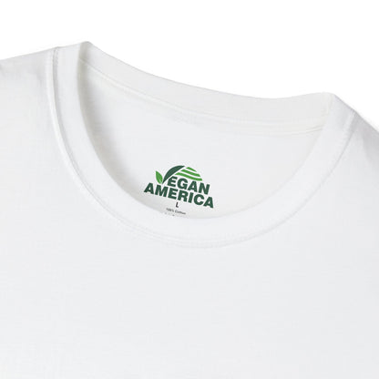 Unisex Vegan America T-Shirt, Eco - Friendly Apparel, Plant - Based Lifestyle Shirt, Perfect Gift for Vegans, Animal Rights Awareness Wear - Vegan America