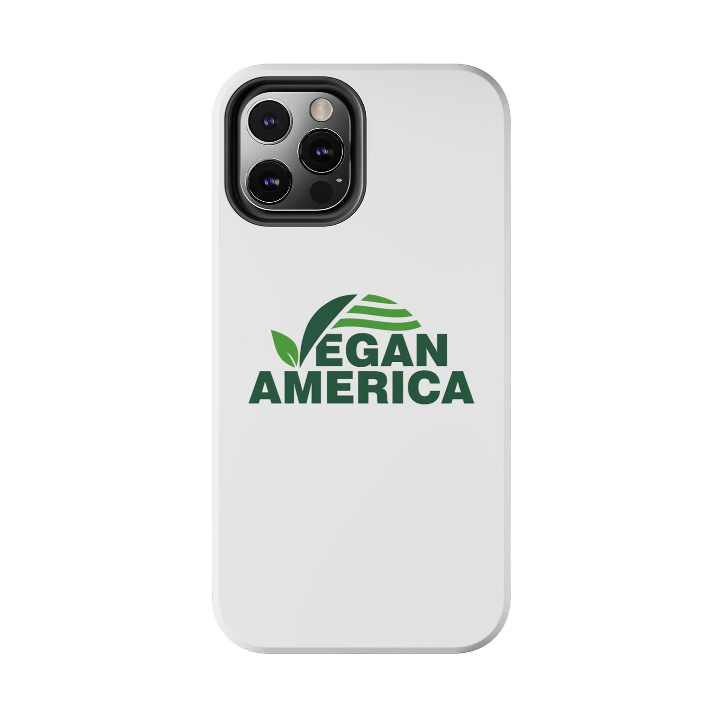 Vegan America Tough Phone Case — Eco - Friendly Plant Logo Protective Cover - Vegan America