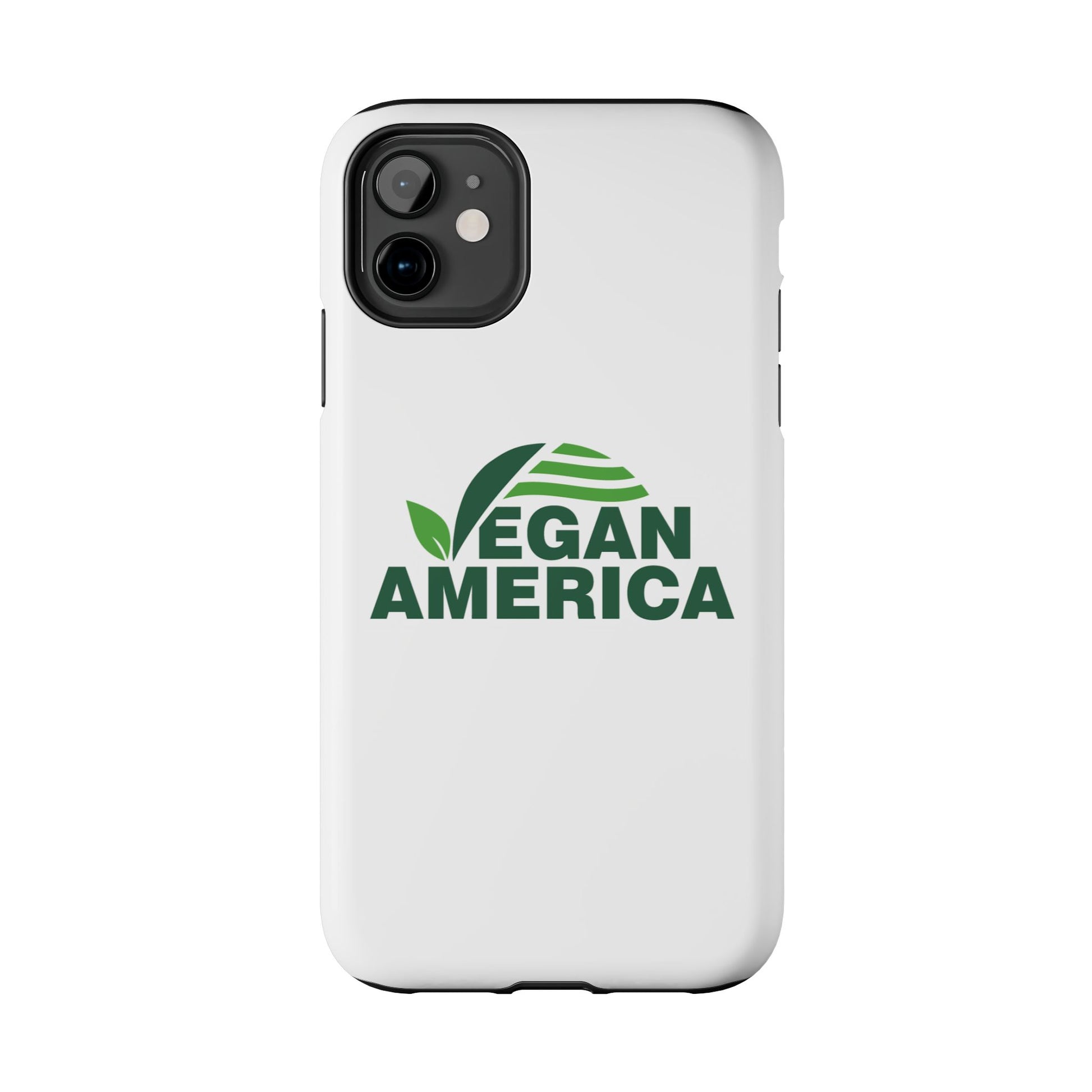 Vegan America Tough Phone Case — Eco - Friendly Plant Logo Protective Cover - Vegan America