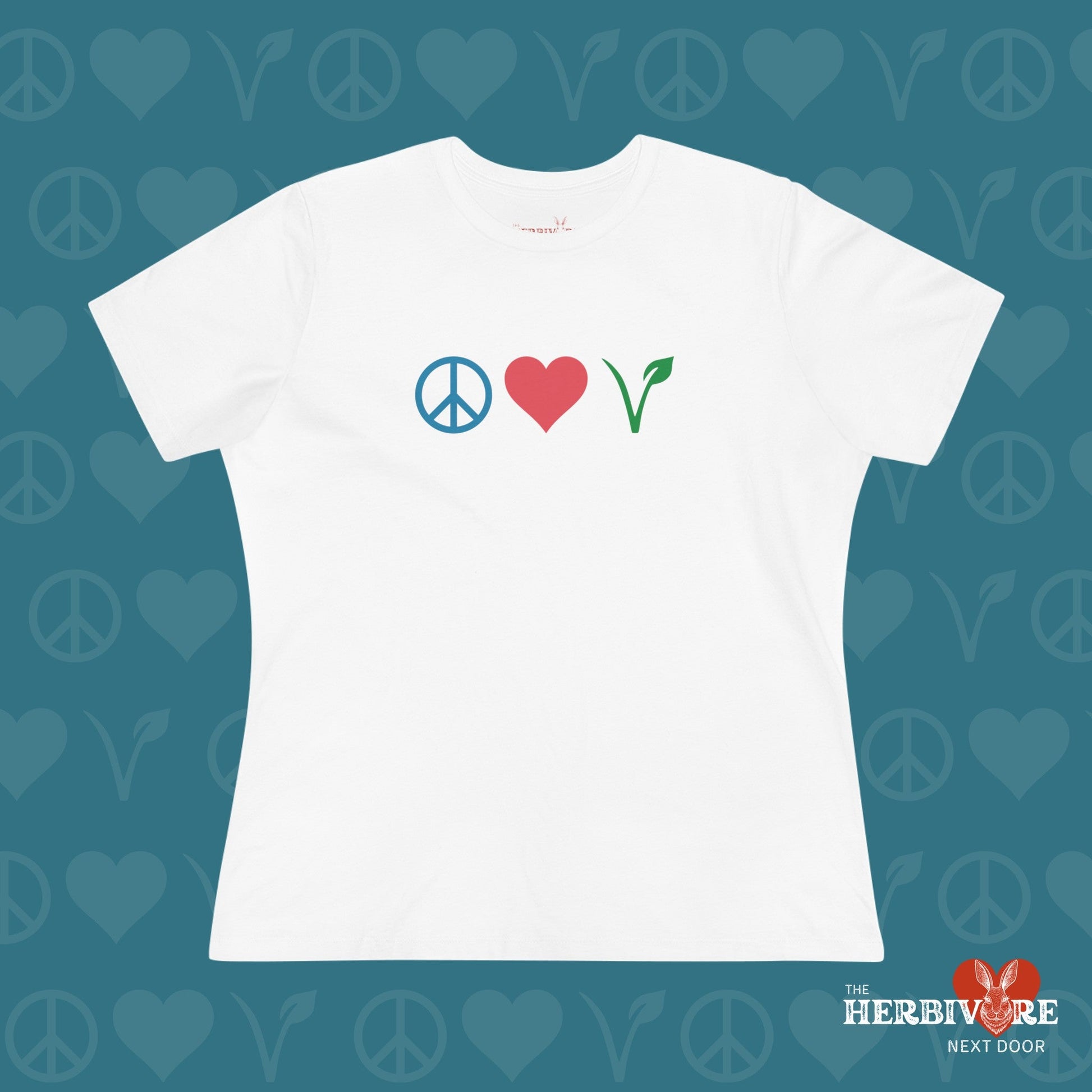 Peace Love Vegan - Women's Style T-Shirt - Vegan America