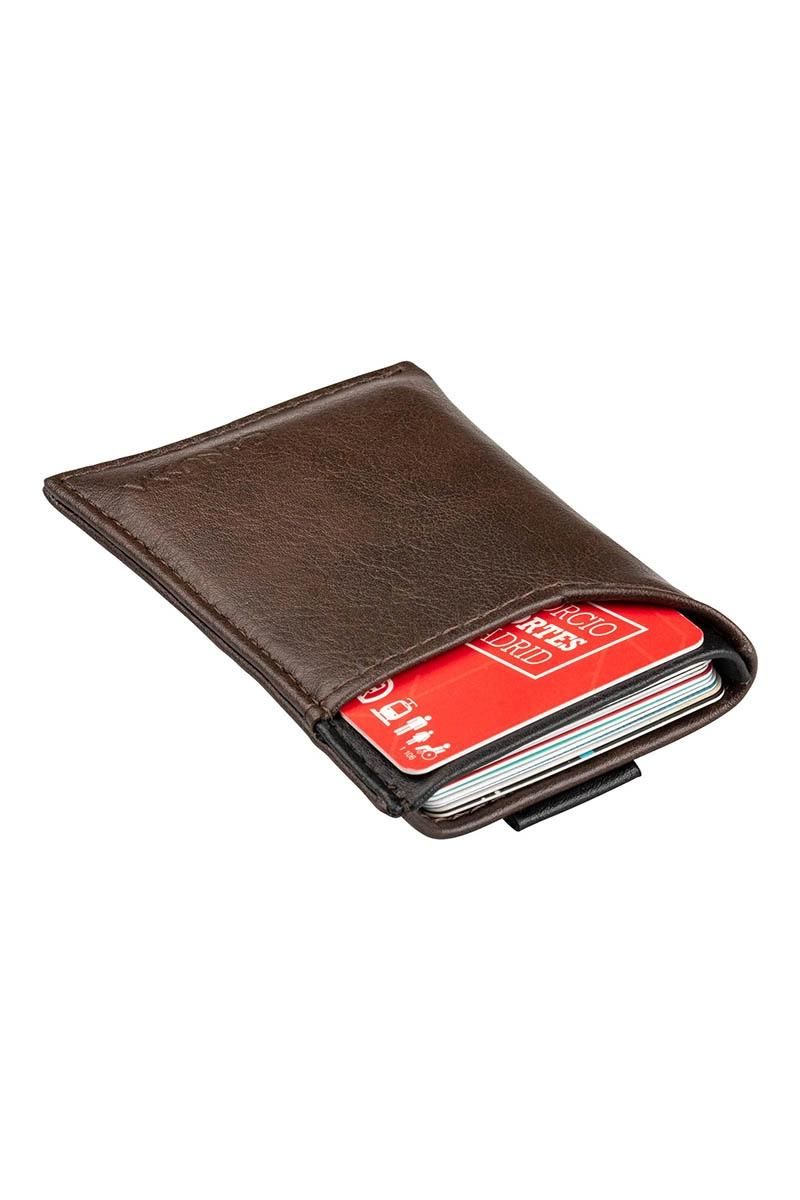 Slim card holder - Brown/Black