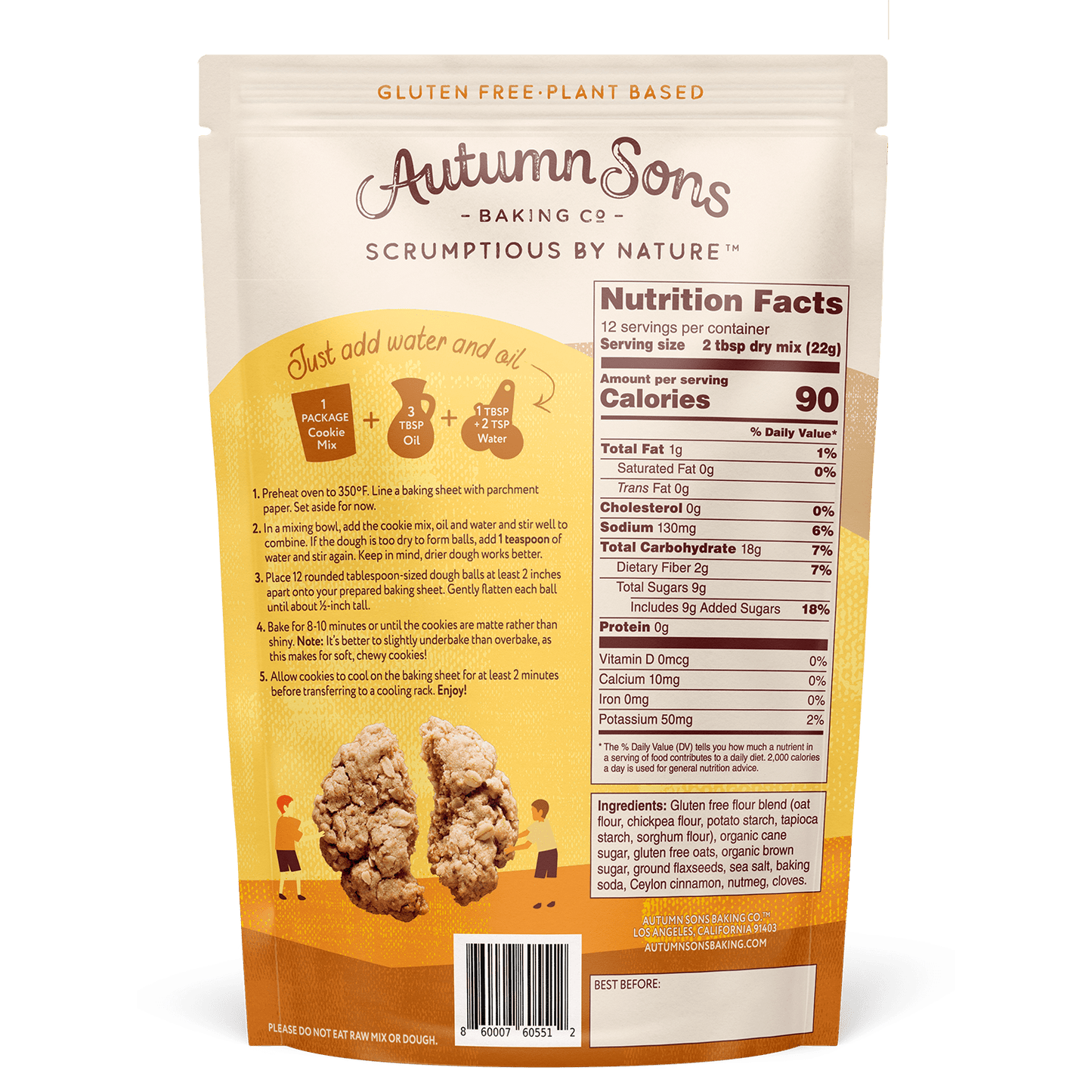 Oatmeal Cinnamon Cookie Mixes - Vegan America