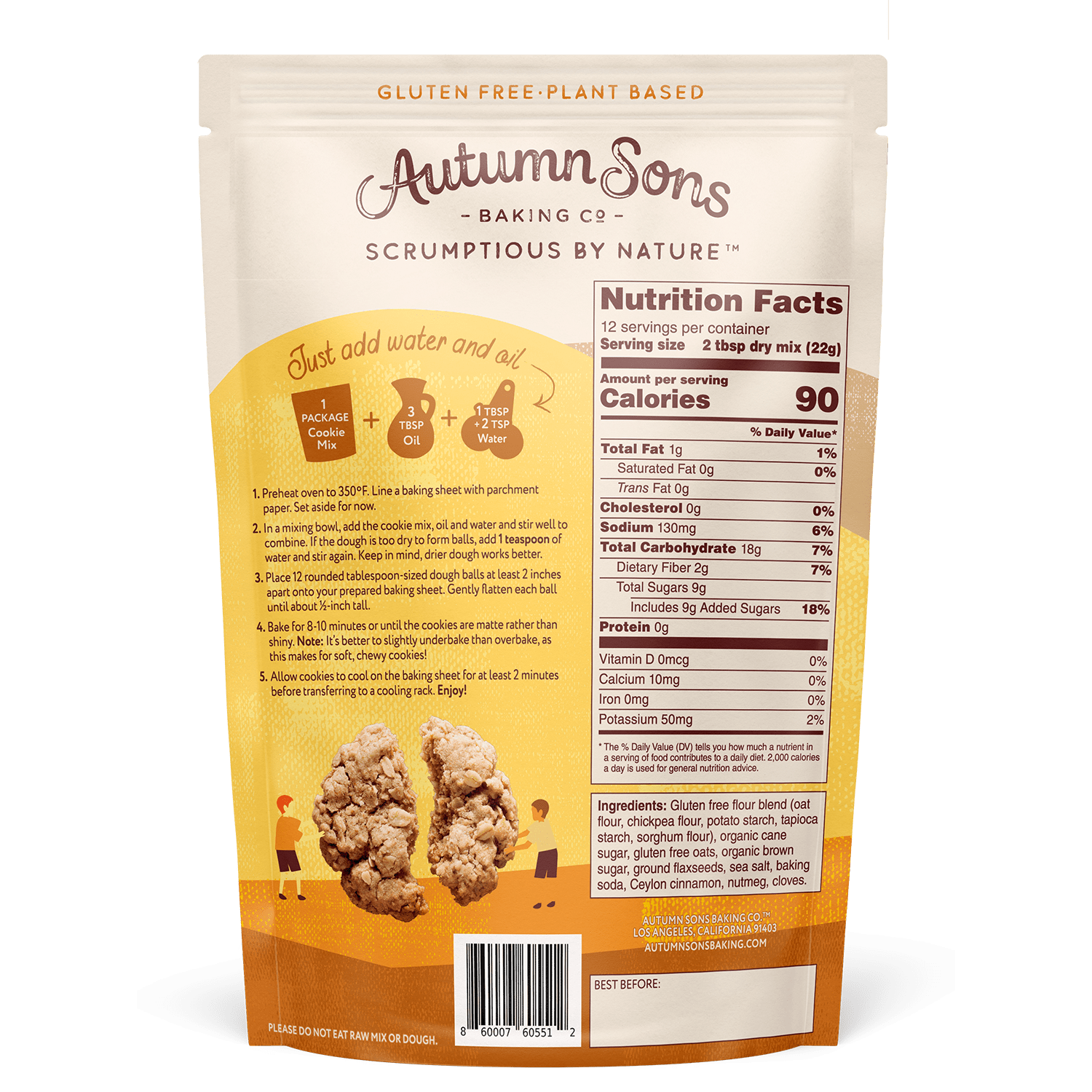 Oatmeal Cinnamon Cookie Mixes - Vegan America