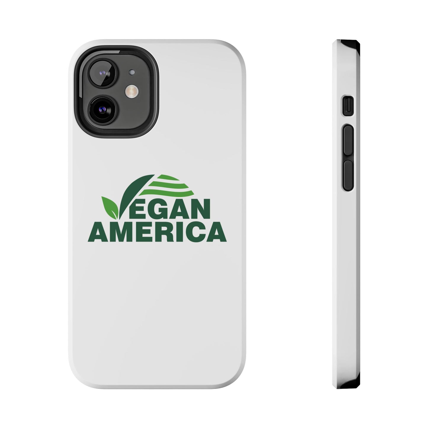 Vegan America Tough Phone Case — Eco - Friendly Plant Logo Protective Cover - Vegan America