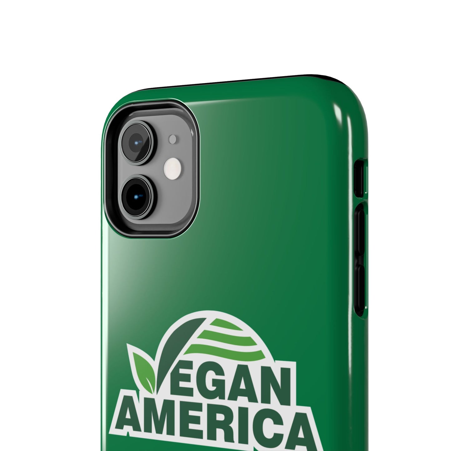 Vegan America Tough Phone Case — Green Protective Vegan Pride Cover - Vegan America
