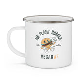 Mr Plant Burger Enamel Mug - Vegan America