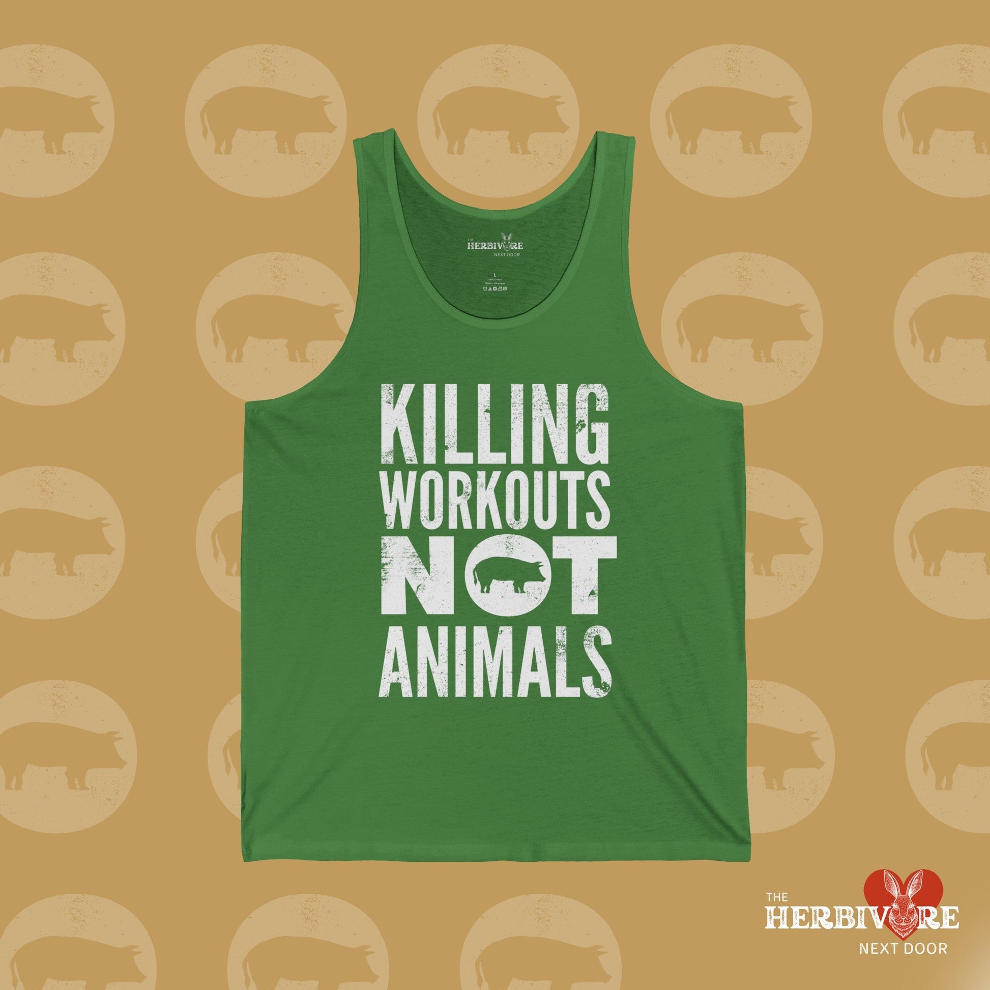 Killing Workouts Not Animals! - Unisex Jersey Tank - Vegan America