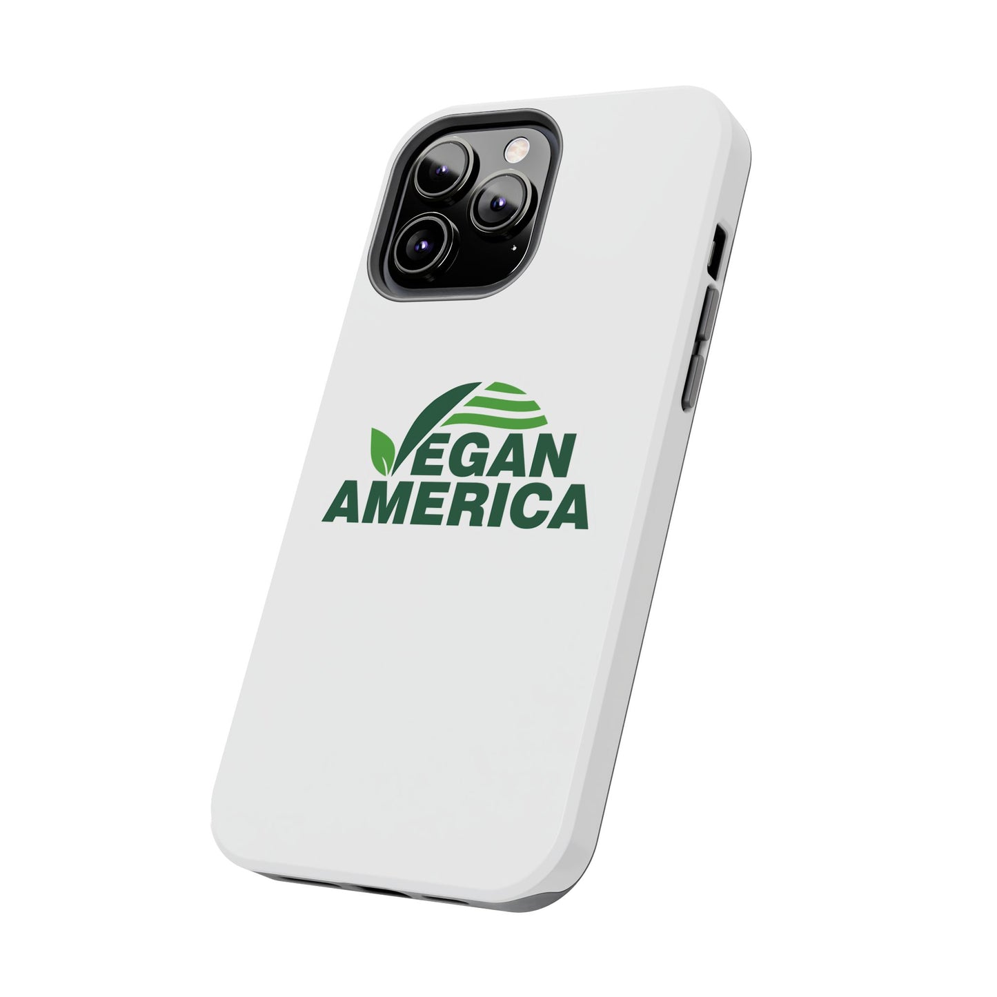 Vegan America Tough Phone Case — Eco - Friendly Plant Logo Protective Cover - Vegan America