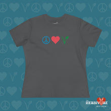 Peace Love Vegan - Women's Style T-Shirt - Vegan America