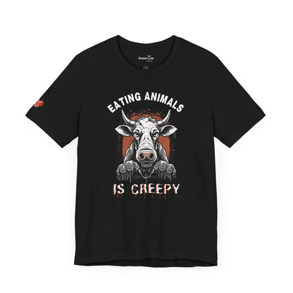 Eating Animals is Creepy T-Shirt - Vegan America