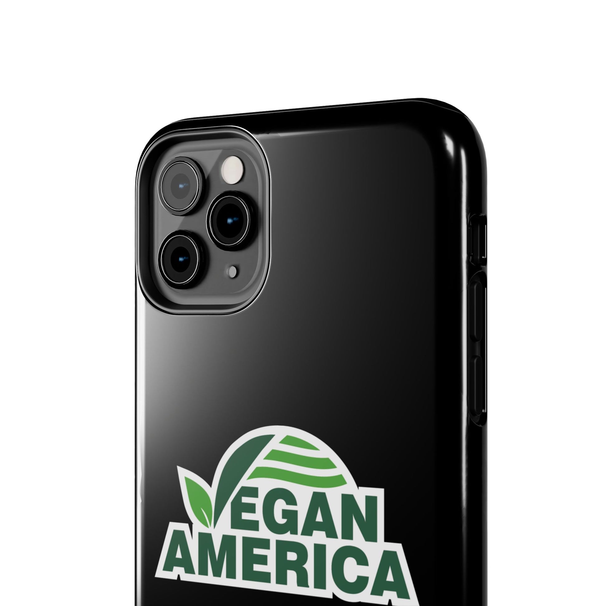 Vegan America Tough Phone Case — Green Leaf Vegan Pride Protective Cover - Vegan America