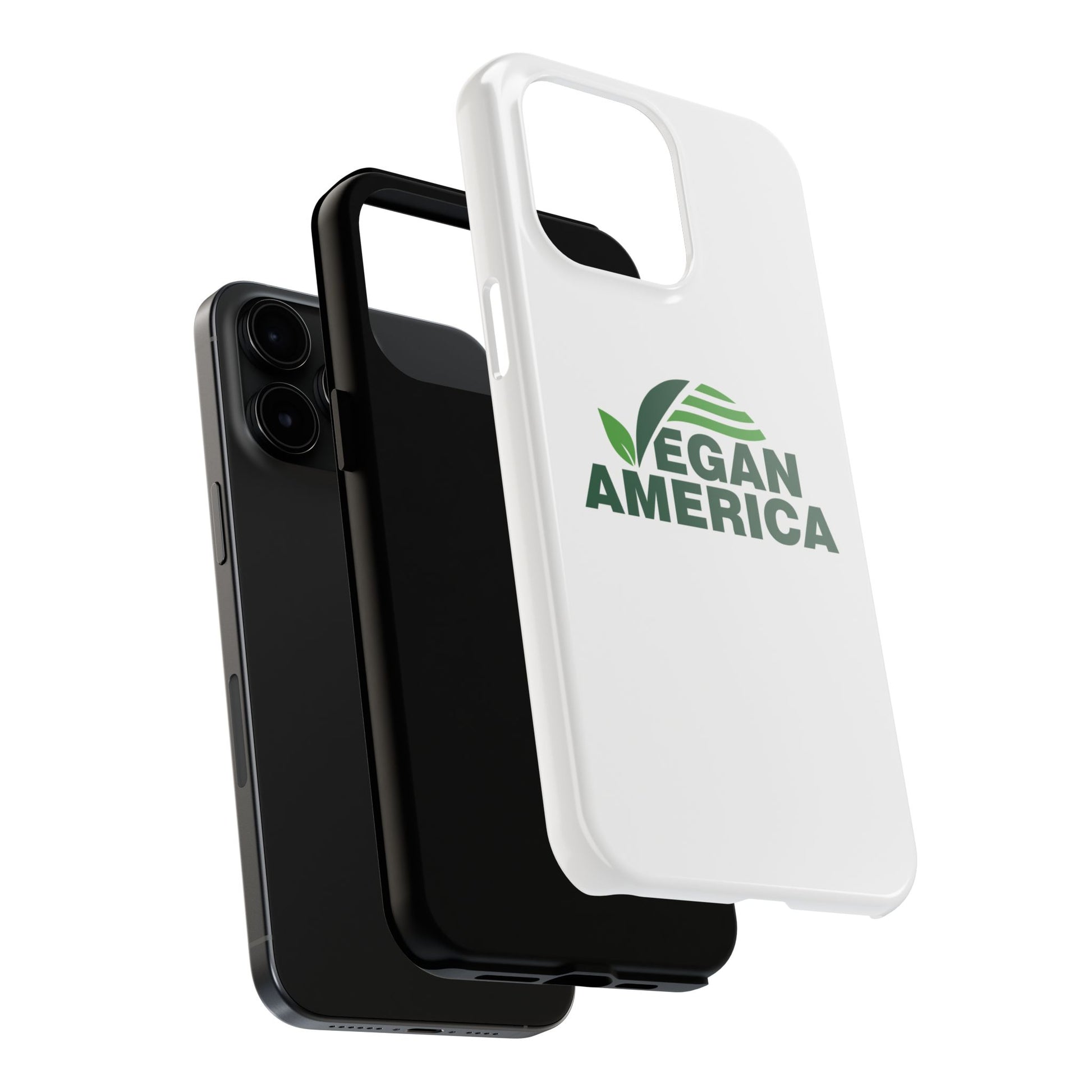 Vegan America Tough Phone Case — Eco - Friendly Plant Logo Protective Cover - Vegan America