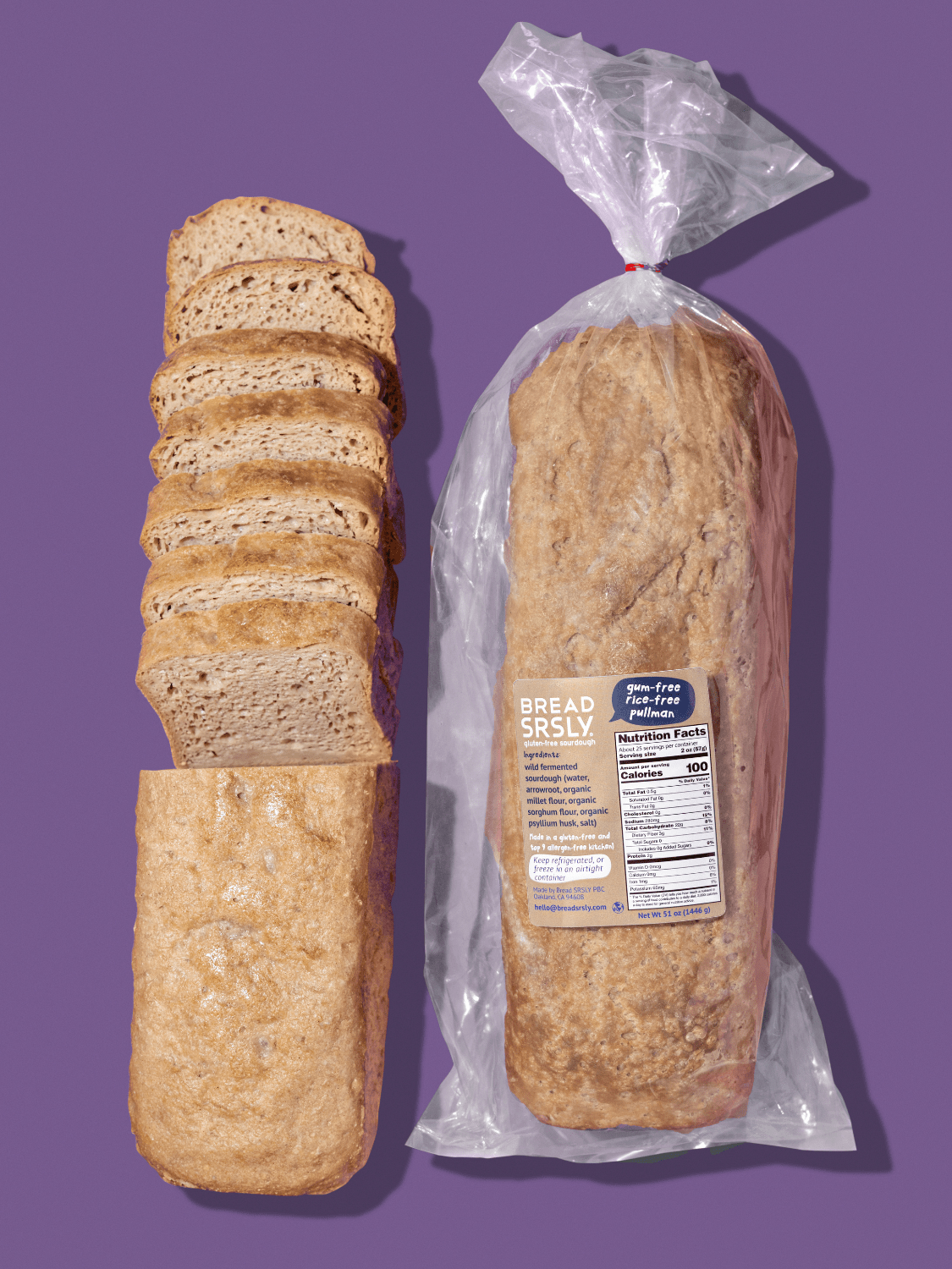 Gum-Free, Rice-Free Sourdough Value Pack (2 XL Loaves) - Vegan America