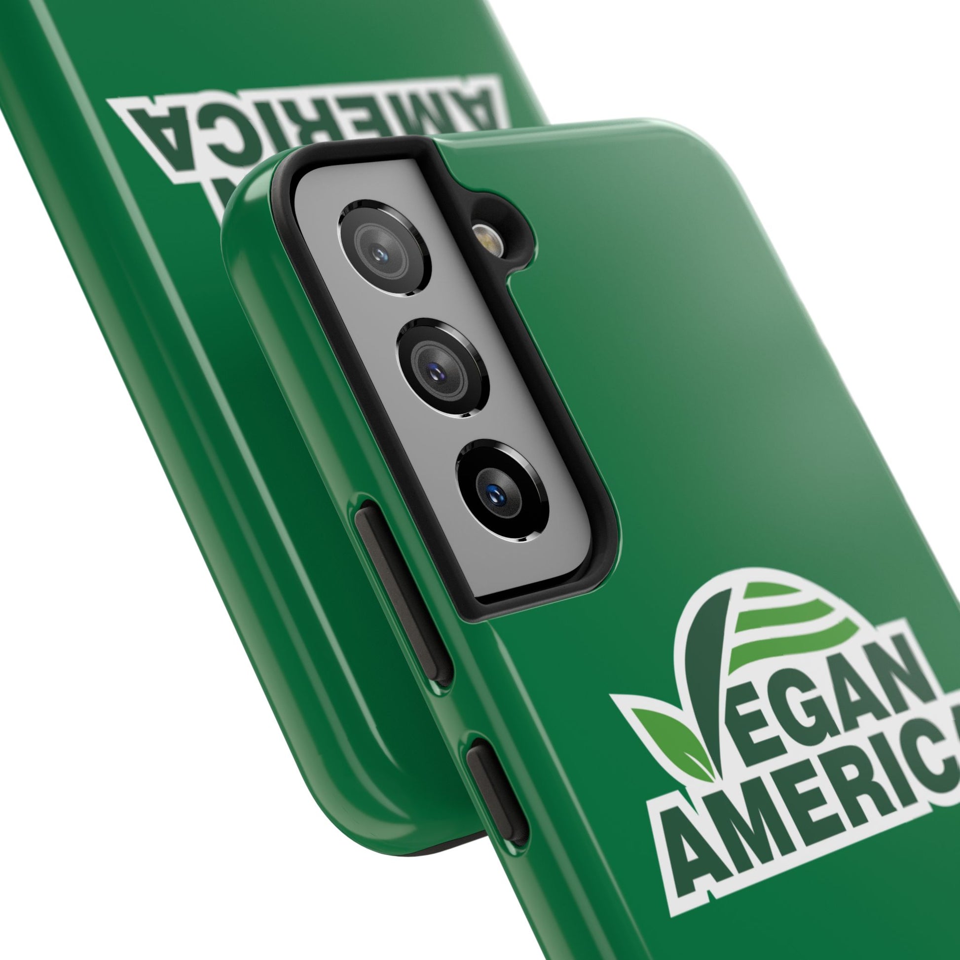 Vegan America Tough Phone Case — Green Protective Vegan Pride Cover - Vegan America