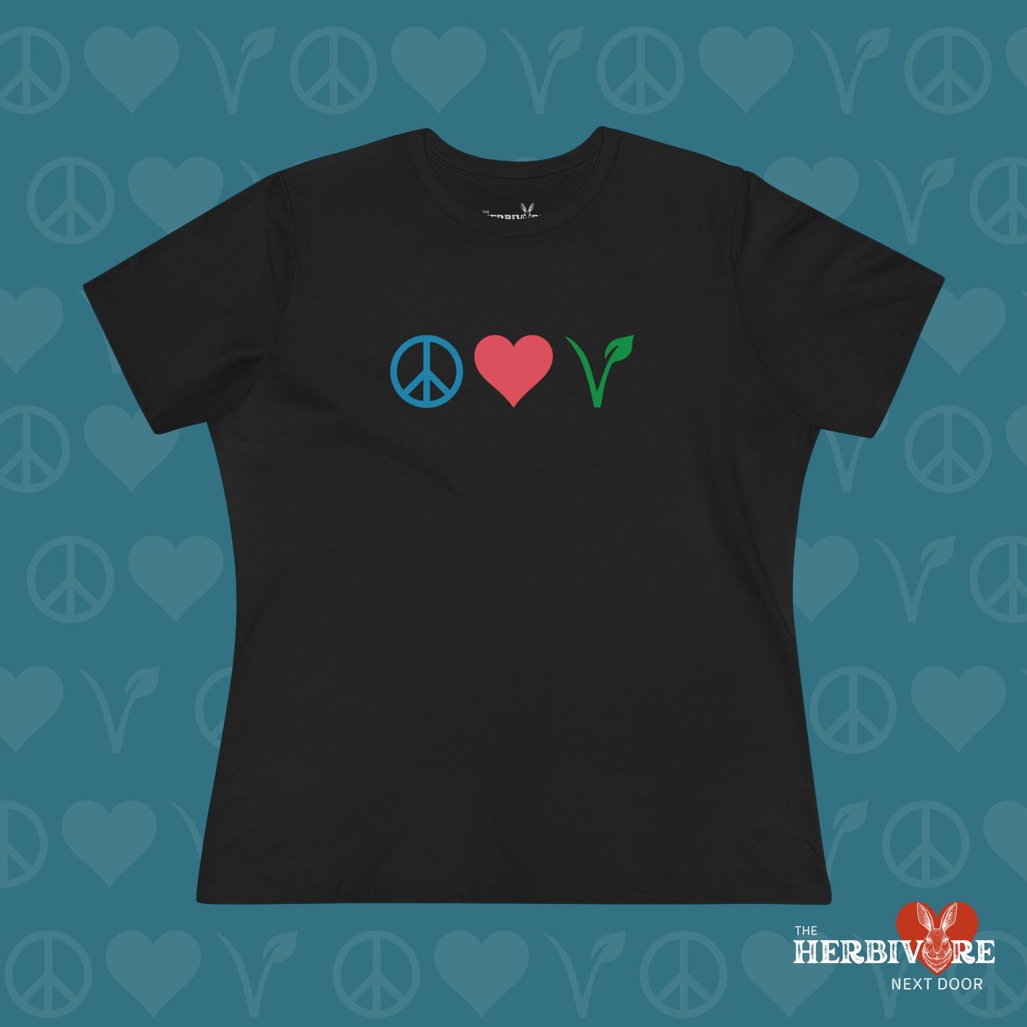 Peace Love Vegan - Women's Style T-Shirt - Vegan America