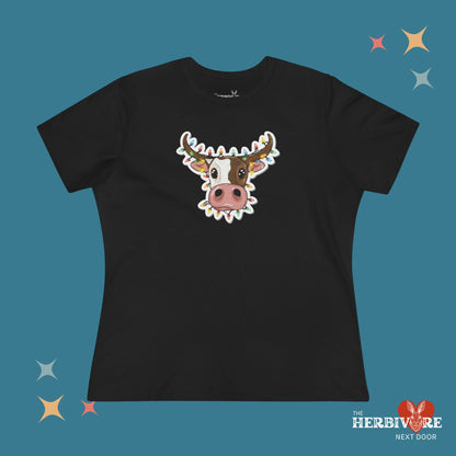 Christmas Cow - Women's Style B&C 6400 - Vegan America