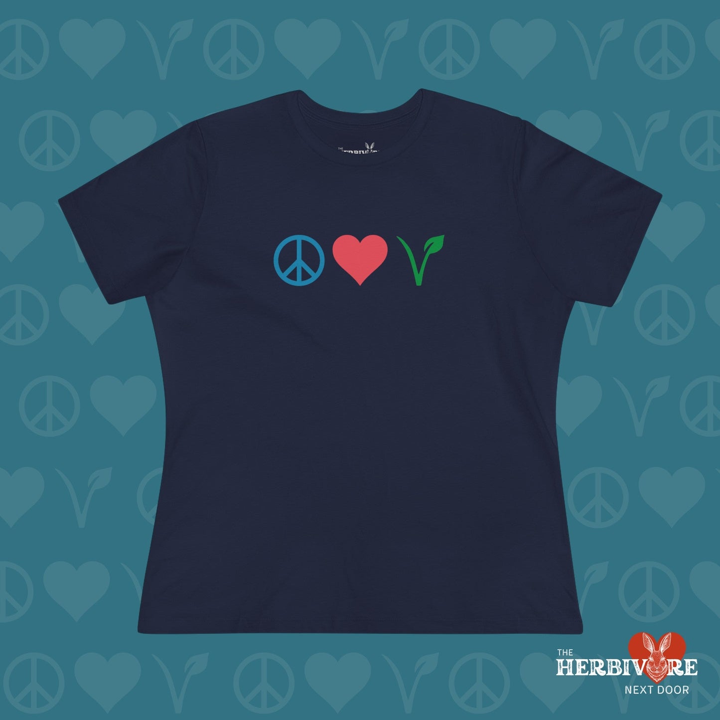 Peace Love Vegan - Women's Style T-Shirt - Vegan America