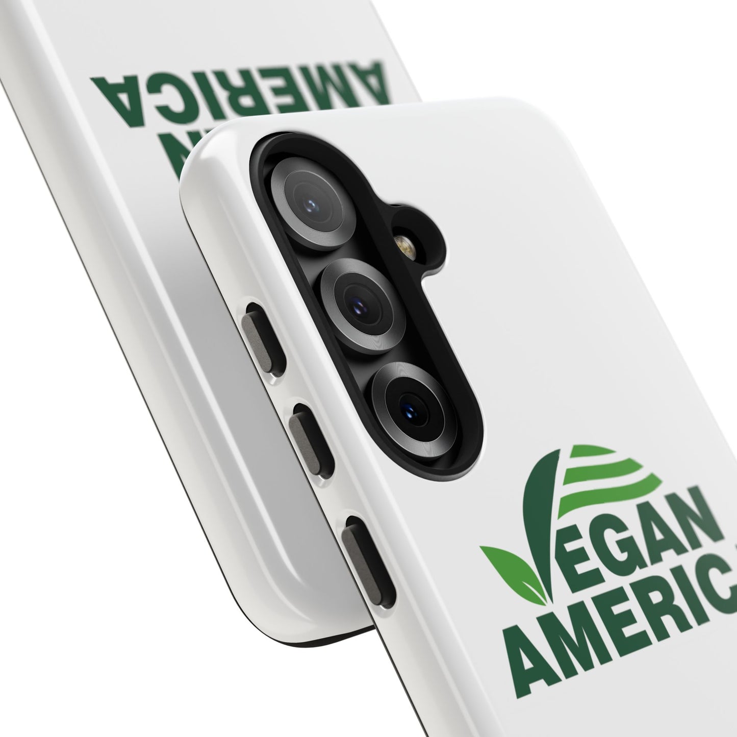 Vegan America Tough Phone Case — Eco - Friendly Plant Logo Protective Cover - Vegan America