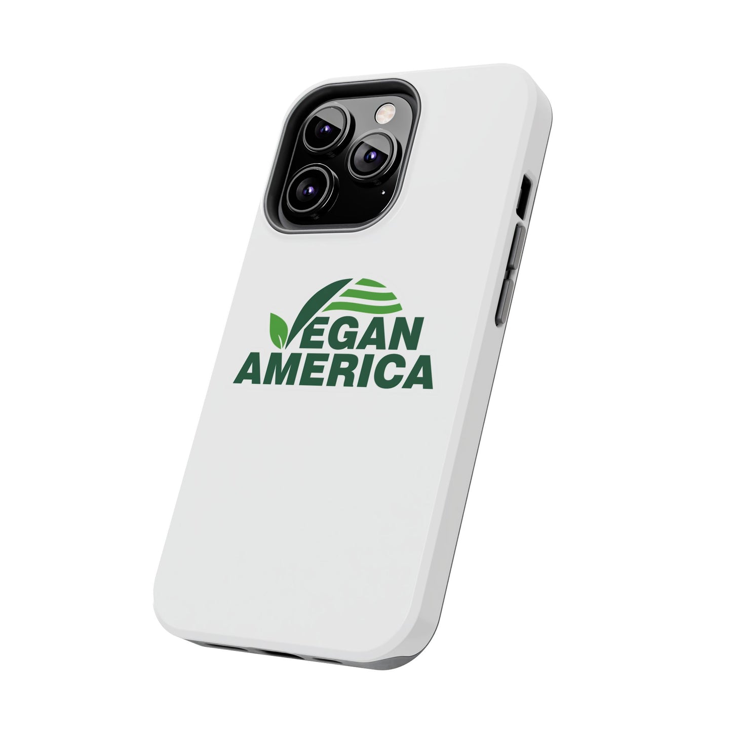Vegan America Tough Phone Case — Eco - Friendly Plant Logo Protective Cover - Vegan America