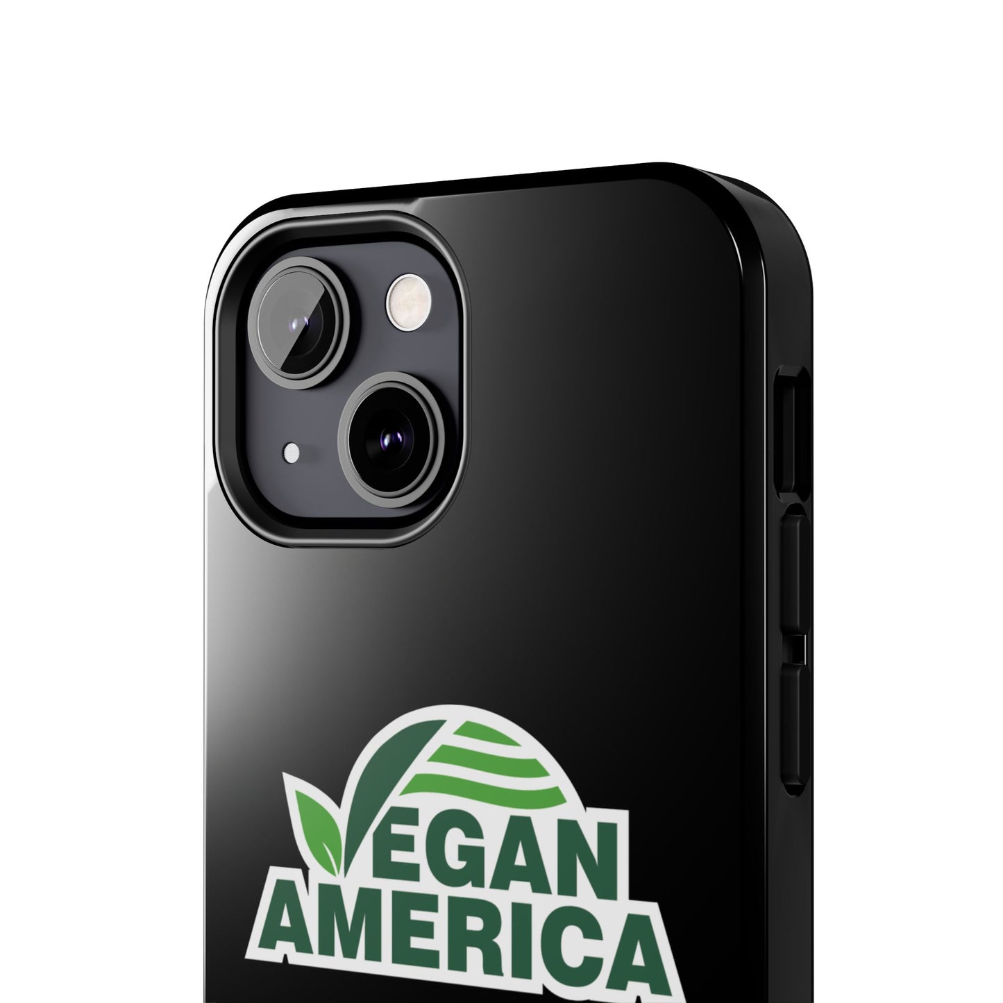 Vegan America Tough Phone Case — Green Leaf Vegan Pride Protective Cover - Vegan America