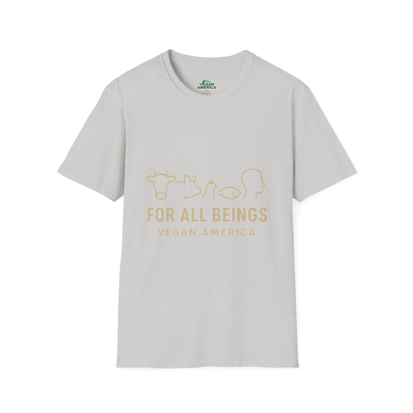 Unisex Vegan America T-Shirt, Eco - Friendly Apparel, Plant - Based Lifestyle Shirt, Perfect Gift for Vegans, Animal Rights Awareness Wear - Vegan America